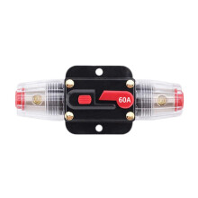 60A Disjoncteur Fusibles 12-24 V pour la Protection Du SystèMe Voiture Marine Bateau Interrupteur StéRéO Interrupteur Audio SystèMe D'Inverseur