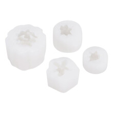 4 StüCk Kerzen Silikon Formen, Sukkulenten Form Harz Guß Formen für die Herstellung Von DIY Kerzen Seife und Epoxid Harz Handwerk