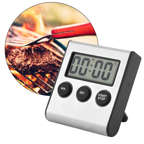 Kitchen Digital Timer Cooking Timer Multi-Function Timer with Magnet  the Back and Wall-Mounted 2