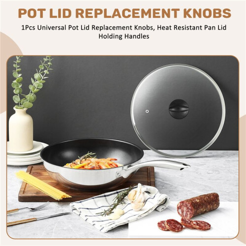 1Pcs Universal Pot Lid Replacement Knobs, Heat Resistant Pan Lid Holding Handles 1