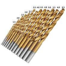 13 StüCk 1,5-6,5 Mm Rund Schaft Spiral Bohrer Bit Set Titan Beschichtetes HSS Bit Holzbearbeitung Metall Werkzeuge