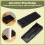 6 Pack  Rubber Wedge - Sturdy and Stackable Door Stoppers - Slip-Resistant Rubber Door Stop Works  All 2