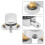 4Pcs 23mm Shower Door Rollers Sliding Shower Doors Wheels Replacement Roller Runner Wheel (2 Top & 2 Bottom ) 6