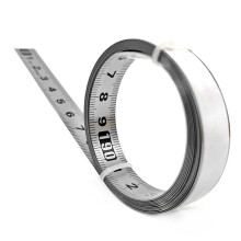 Edelstahl Klebes Kala PräZisions Holz Bearbeitungs FüHrungs Schiene Selbstklebendes Maß Band Metall Lineal mit Kleber, A-100Cm