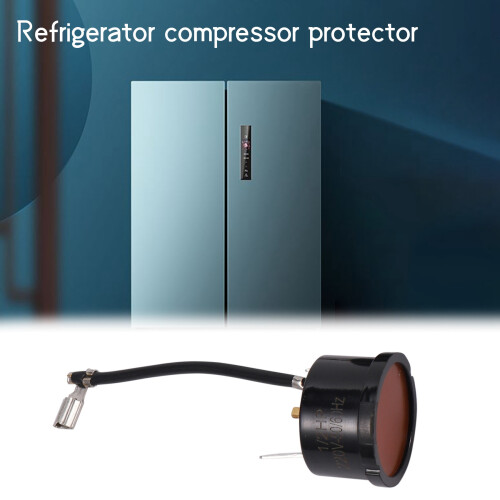 2Pcs 1/2HP 375W Refrigerator Thermal Overload Protector Compressor Replacement Part for  Refrigerator, Wine Center 1