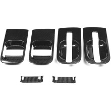 6 Stks/Set Auto ABS Koolstofvezel Deurklink Kom Cover voor Grote Starex H1 I800 2018-2020 Auto Accessoires