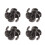 4Pcs Rubber Bow String Stabilizer Silencer for Recurve & Compound Bows Black 9