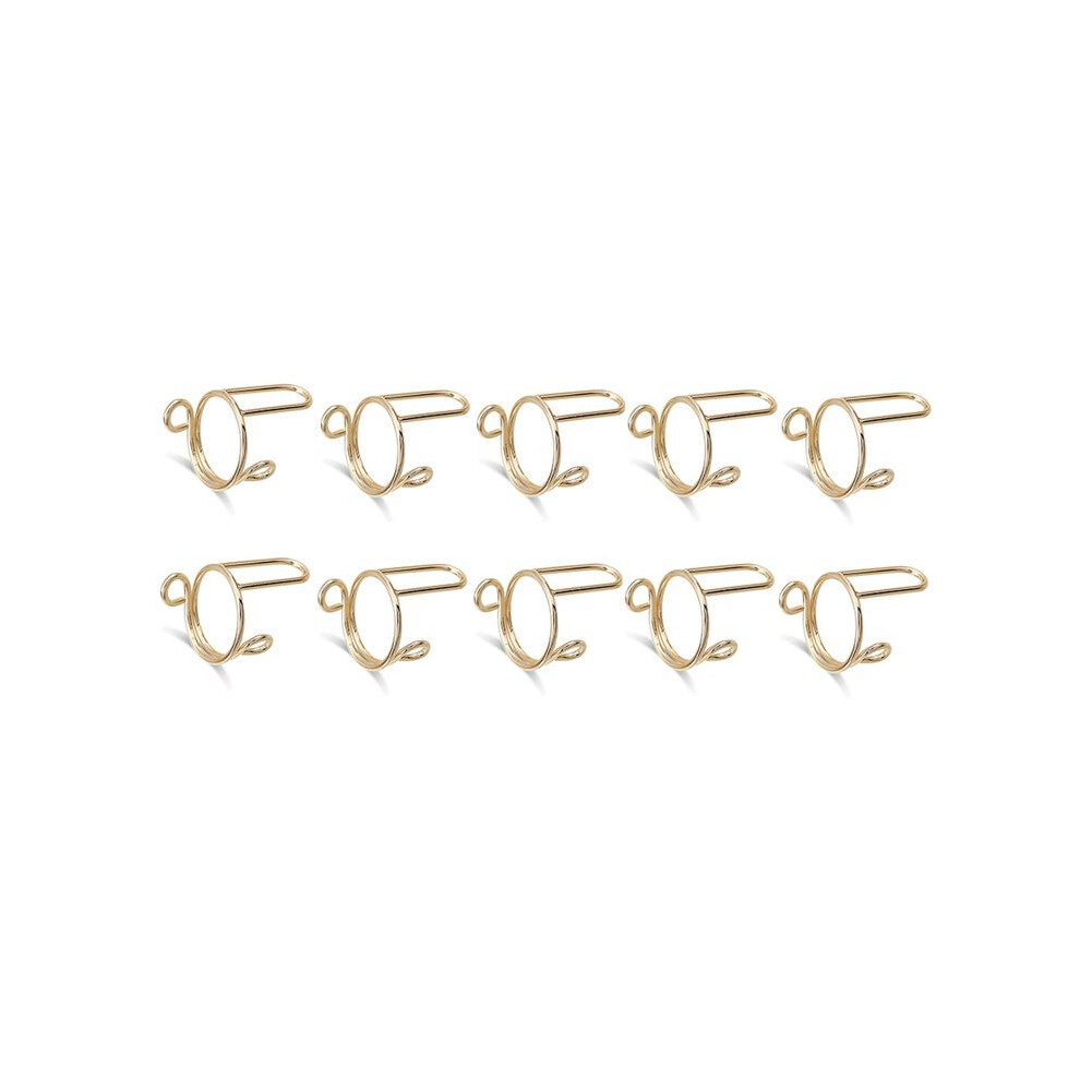 Typecat 10 Pieces Sets Thin Nail Rings For Ladys Daily Fingertip Protective Cover Trendy Ring Jewelry Gift To Girlfriend Gold