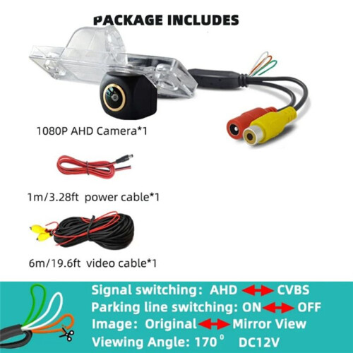 Car AHD 1080P Reverse Camera Rear View Camera Night Vision Camera Backup Camera for  Spark Cruze Orlando 2