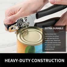Can Opener Stainless Steel Bottle Openers Professional Ergonomic Jars Tin Opener for Cans Kitchen Tools Accessories
