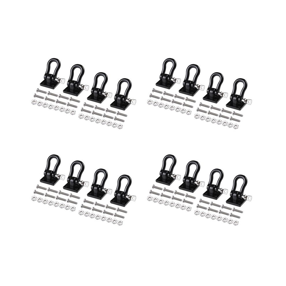 16Pcs Metal Trailer Towing Buckle Tow Hooks Shackles For 1/10 Rc Crawler Car Trx4 Axial Scx10 Rc4wd D90 6034064129470