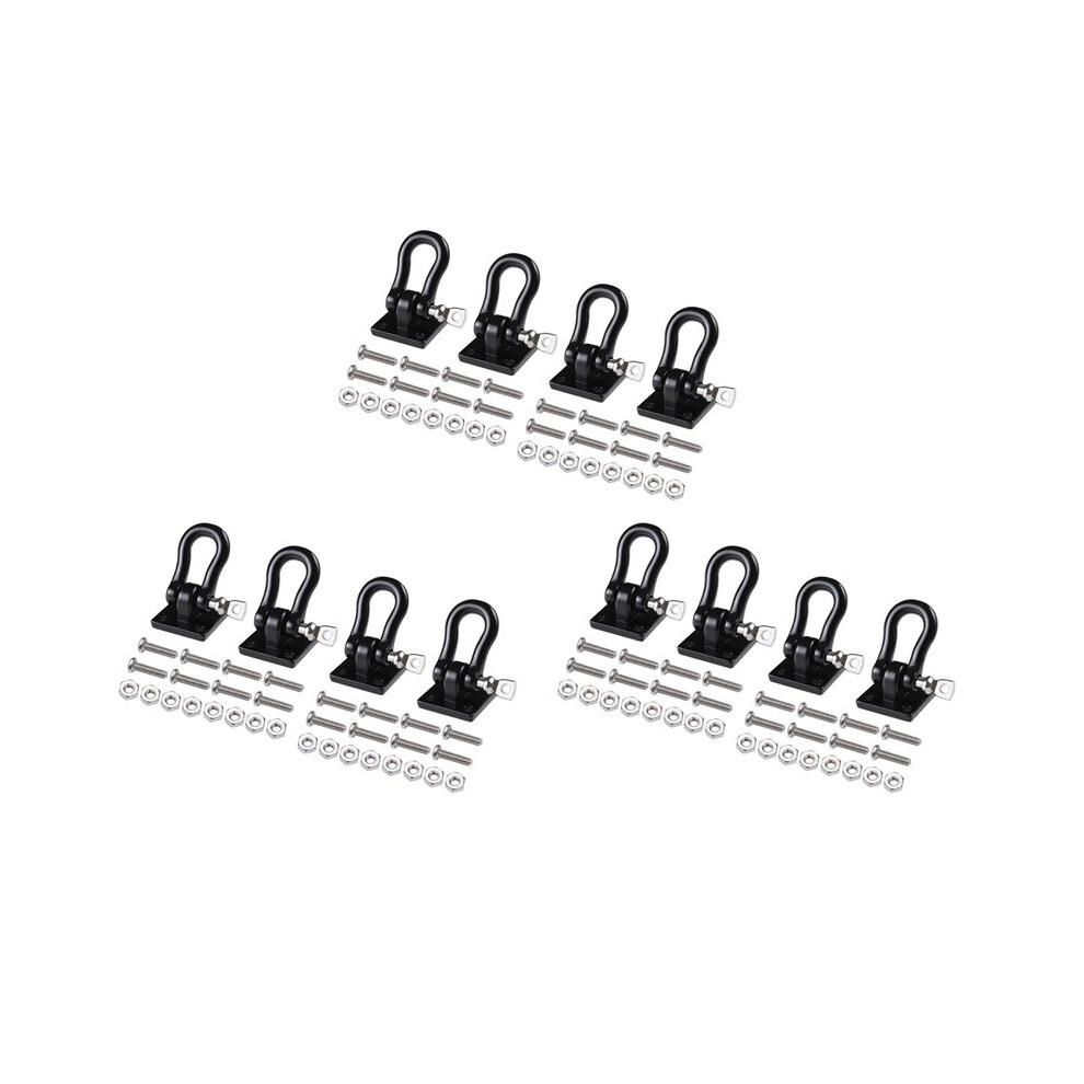 12Pcs Metal Trailer Towing Buckle Tow Hooks Shackles For 1/10 Rc Crawler Car Trx4 Axial Scx10 Rc4wd D90 6032079648504