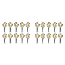 20 Stuks Metalen M2 Link Spoorstangeind Kogelgewricht Gesp Steering Pushrod Spoorstangeind voor RC Auto Boot Upgrade Onderdelen,Zilver
