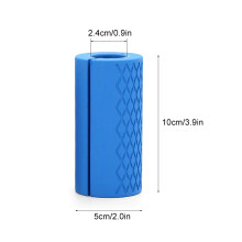 Thick Rubber Barbell Grip 10cm, 150g, Black/Blue/Red/Orange