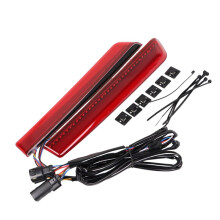 1Pair Red LED Saddlebag Side Light for Touring Street Glide 2014-2024 Turn Signal Brake Lamp