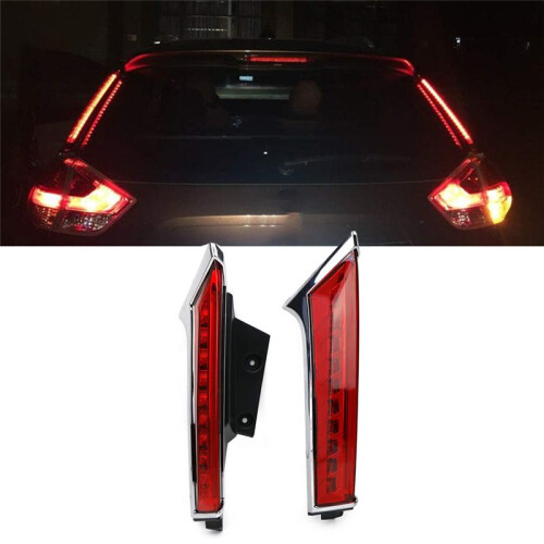 Tail Light LED Rear Bumper Light Column Light Brake Light Turn Signal Light for  X-Trail 14-20 1