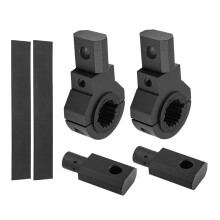 2Pc Light Bar Mount Kit 28-50mm Universal Work Light Tube Clamp Mounting Bracket Rotatable 360 for Motorcycle Crash Bar