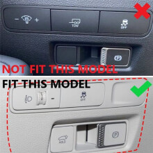 For Palisade 2019-2024 Car Headlight Button Cover Panel Trim Interior Accessories ABS Carbon Fiber