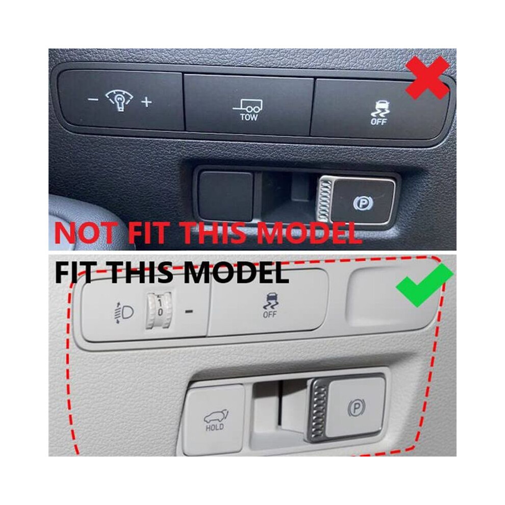 For Palisade 2019-2024 Car Headlight Button Cover Panel Trim Interior Accessories Abs Carbon Fiber 6033466241384
