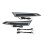 Windshield Trim Lights Windscreen Fairing LED Turn Signals Running Light for  Road Glide Models - Black 1