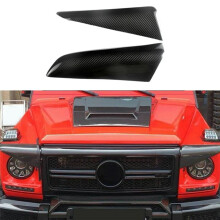 Carbon Fiber Car Headlight Eyebrow Cover Trim for G Class W463 G320 G350 G400 G500 G55 G63 G65 1990-2018