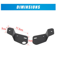 For Bronco 2021-2023 A Pillar Light Mount LED Ditch Light Mounting Bracket Cowl Light Mounts Pods Light Mounts