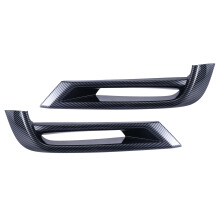 Car Carbon Fiber Front Bumper Lower Grille Trim Strips Fog Light Frame Cover Trim for  HRV HR-V XRV XR-V 2022 2023