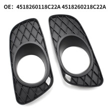 Left/Right Front Bumper Fog Light Grille Protective Cover Fog Lamp Foglight Frame Hood for FORTWO 451 2008-2012