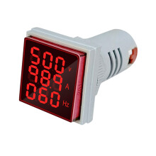 AD16-22FVAH 60-500V 0-100A 20-75Hz 22mm Color:RYBWG