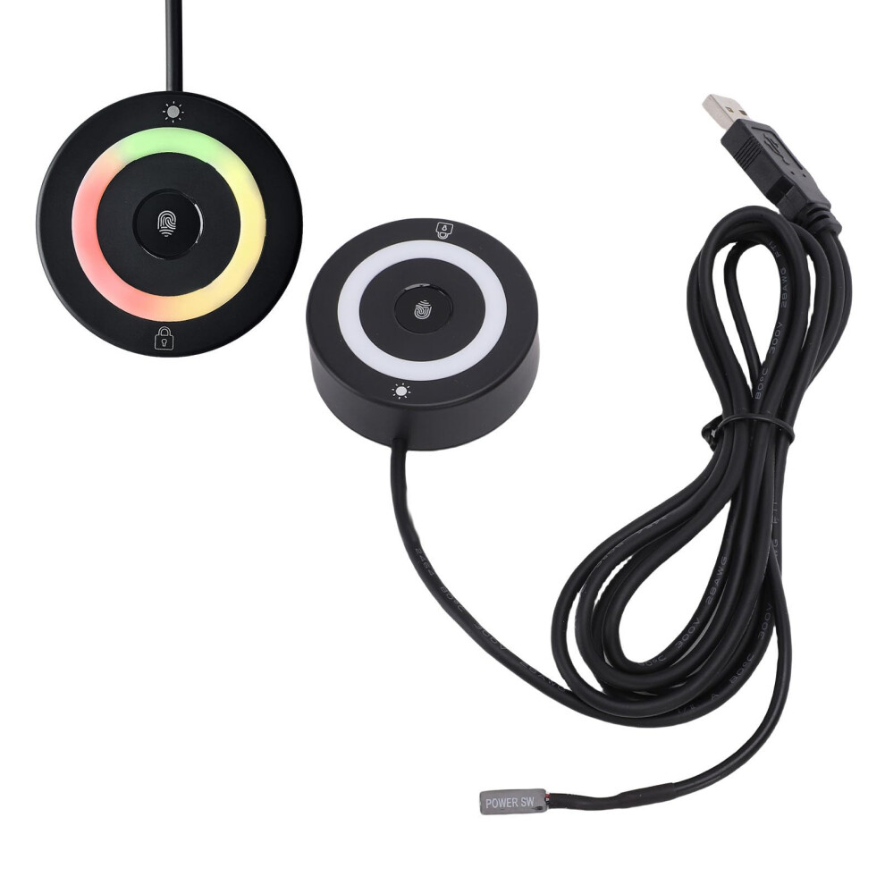 Fingerprint Scanner For Windows Hello, Usb Biometric Reader With Fast Login, 360 Touch, Rgb Light 9455672186209