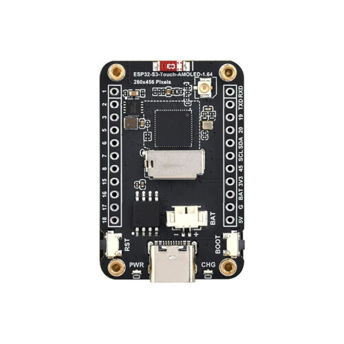 ESP32-S3 AMOLED Tela Sensível Ao Toque de 1,64 Polegadas Flash-16 MB PSRAM-8 MB Módulo Sem Fio  WIFI 280x456 QSPI 1