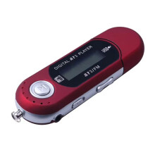 Portable USB MP3 Player Music Player Digital LCD Screen FM Radio Multifunction MP3 Music Player Red