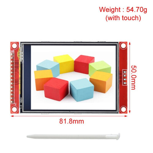 Painel de Toque LCD TFT SPI 240x320 de 2,8 Polegadas com Módulo de Porta Serial PBC ST7789V, Display Serial SPI de 2,8 Polegadas B 2