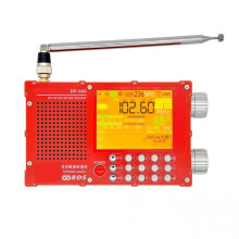 DEEPELEC DP-666 TEF6686 Radio High Sensitivity Full Band FM AM LW MW SW Shortwave ESP32 RDS 2.8 Inch IPS LCD