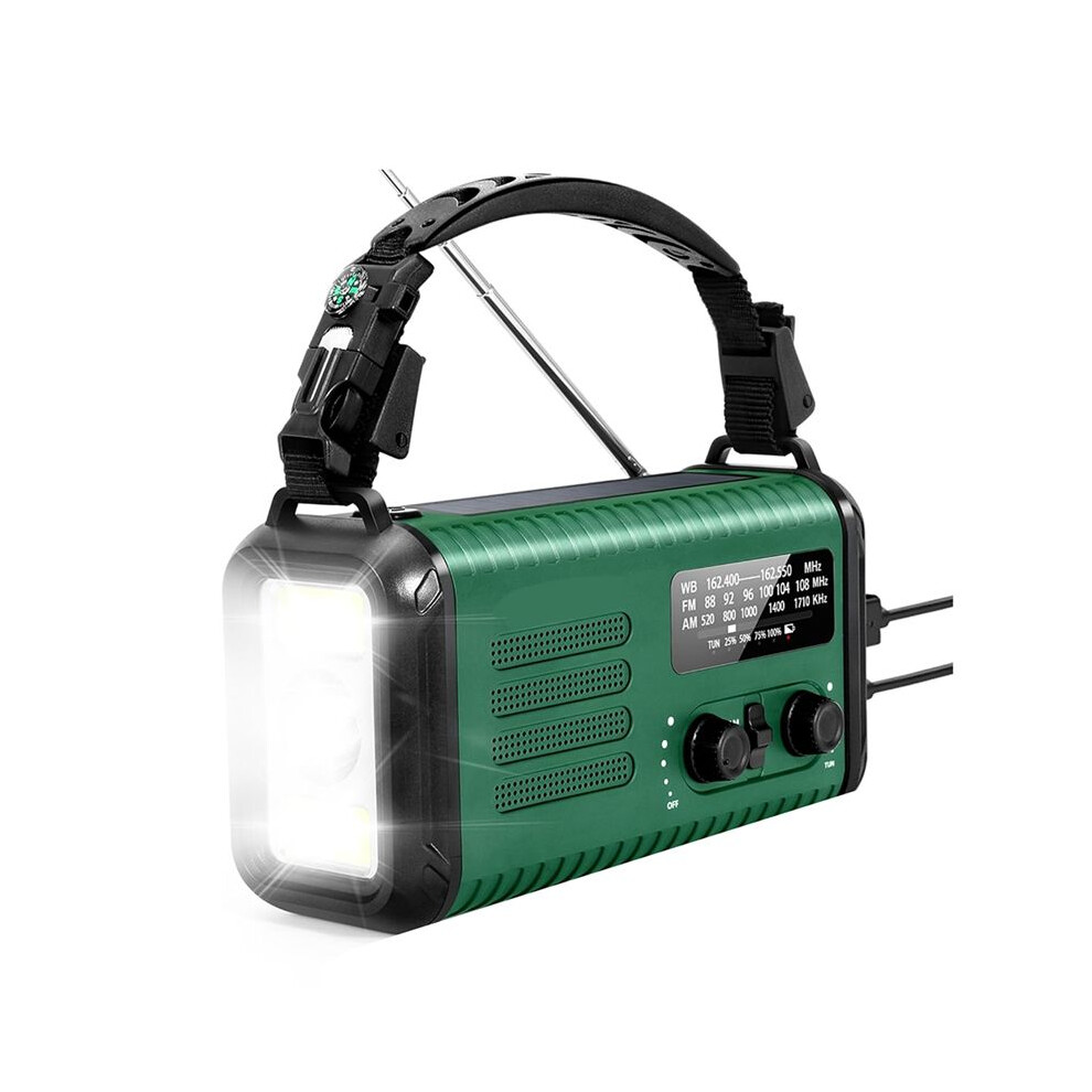 20000Mah Solar Hand Crank Emergency Radio, Noaa/Am/Fm, Cell Phone Charger, Lamp, Flashlight & Sos 4712551320389