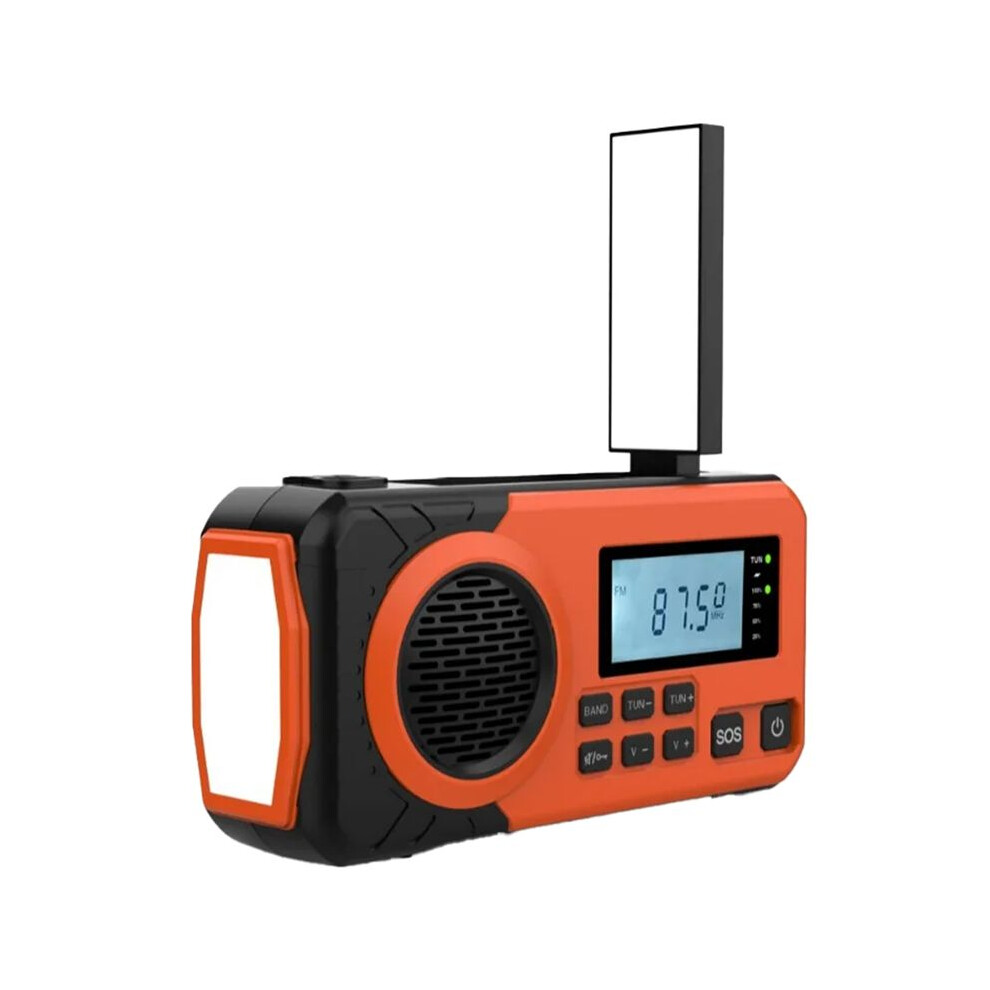 Solar Hand Crank Emergency Weather Radio,Sw/Am/Fm Portable Radio With 3 Led Flashlight 4000Mah Power Bank 4713277806188