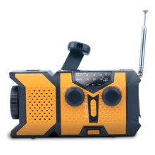 Hand Crank Solar Radio with LED Flashlight, AM/FM/NOAA Weather Radio, 2000mAh Power Bank for Emergency Phone Charging