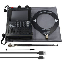 DP-666 Radio Hoge Gevoeligheid TEF6686 Volledige Band FM AM LW MW SW Kortegolf ESP32 RDS 2,8 Inch IPS Touchscreen Zwart
