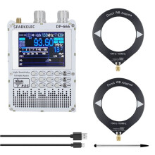 TEF6686 Radio+Loop Antenna DP-666 Full Band FM/LW/MW/SW Shortwave Radio ESP32 RDS 2.8 Inch IPS Touch Screen
