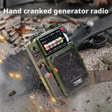Hand-Operated Emergency Solar Outdoor Camping Alarm Radio Multi-Band Earthquake Prevention Solar Radio