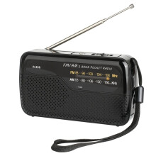 Portable Radio Pocket FM AM Radio with Earphone Jack for Emergency Hurricane Running Walking Home Black