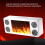 Panoramic 360 Stereo Surround  Speaker with Flame Fireplace Effect HIFI Subwoofer Support TF USB AUX 5