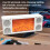Panoramic 360 Stereo Surround  Speaker with Flame Fireplace Effect HIFI Subwoofer Support TF USB AUX 6