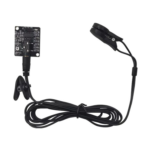 Heart Rate Ear Clip Development Kit ECG Sensor Measurement Module Supports Single Chip DIY