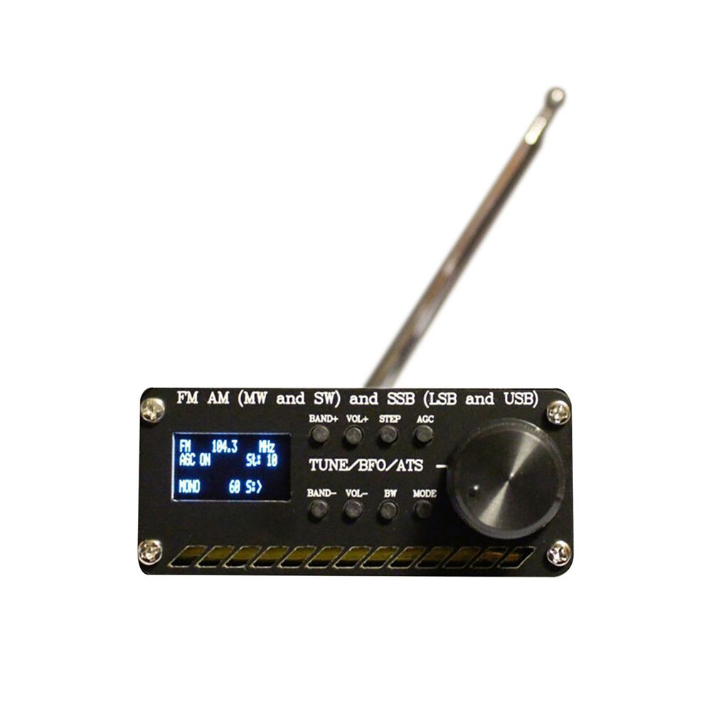 Si4732 Full Band Radio Receiver Fm Am Mw And Sw And Ssb Lsb Usb Ats-20 Black 6033206367893