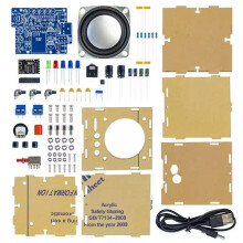 Kit di Altoparlanti DIY Kit Elettronico Componenti Amplificatori Altoparlanti Interfaccia SPI con Guscio In Acrilico