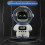 Astronaut  Speaker Portable Stereo Ai Interactive Audio with Alarm Clock Support TF/FM Table Clock White 6