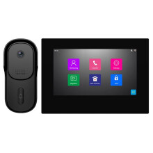 7 Pouces Graffiti Wifi Sonnette Visuelle HD 1080p Détection Mobile Sonnette Intelligente Audio Bidirectionnel Ouverture de Porte à Distance