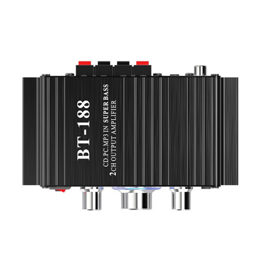 BT-188 Digital  Amplifier  2-Channel Output Home Computer Audio Amplifier 12V Car
