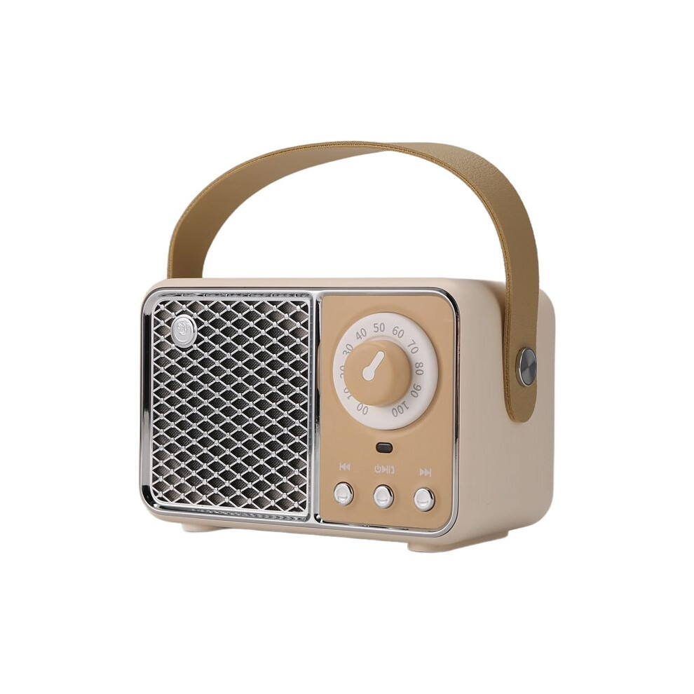 Speaker Portable Sound Speaker Music Wireless Radio Fm Blootooth Audio Color Cream 6032429406501